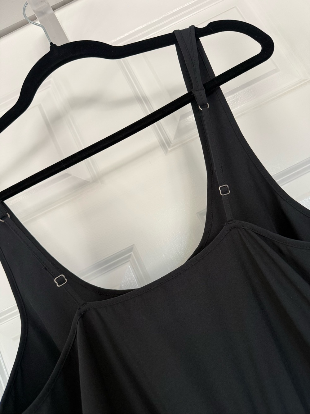 Abercrombie & Fitch Black Traveler Sleeveless Smocked-Waist Jumpsuit - Picture 6 of 12